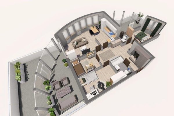 Mieszkanie + Tarasy 71 m2